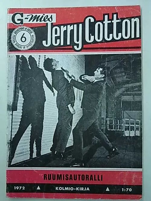 Jerry Cotton 1972 6 Ruumisautoralli | Antikvaarinen Kirjakauppa Tessi | Osta Antikvaarista - Kirjakauppa verkossa