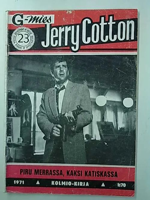 Jerry Cotton 1971 23 Piru merrassa, kaksi katiskassa | Antikvaarinen Kirjakauppa Tessi | Osta Antikvaarista - Kirjakauppa verkossa