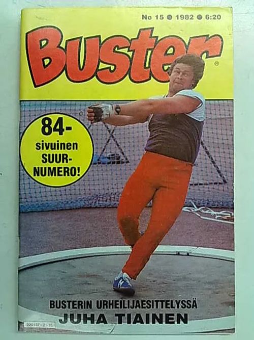 Buster 1982 15 | Antikvaarinen Kirjakauppa Tessi | Osta Antikvaarista - Kirjakauppa verkossa