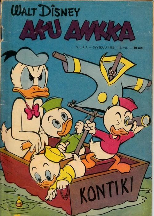 Aku Ankka nr. 9 A Syyskuu 1956 | Antikvariaatti Feliks | Osta Antikvaarista - Kirjakauppa verkossa