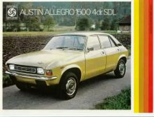 Austin Allegro 1500 4dr. SDL, esite 1974 | Antikvariaatti Feliks | Osta Antikvaarista - Kirjakauppa verkossa