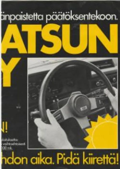 Datsun Sunny 120 Y/150 GL, esite 1982 | Antikvariaatti Feliks | Osta Antikvaarista - Kirjakauppa verkossa