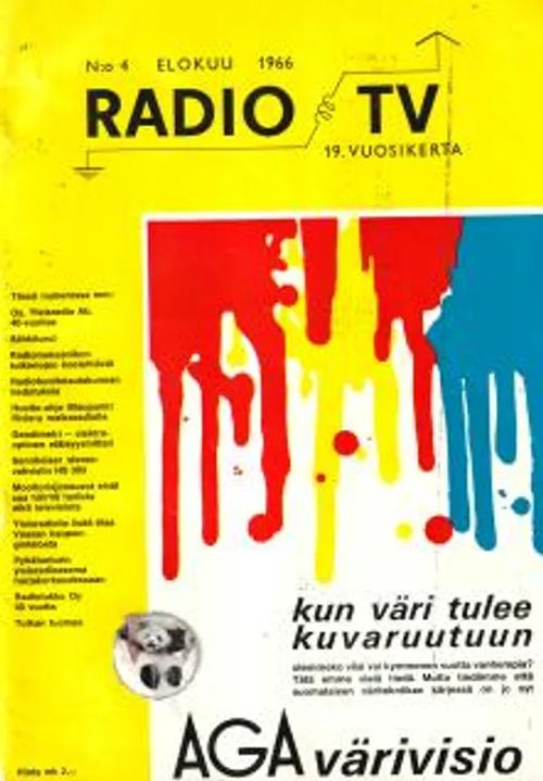 Radio/Tv - N:o 4 Elokuu 1966 - Töyrylä Osmo (päätoimittaja) | Antikvariaatti Feliks | Osta Antikvaarista - Kirjakauppa verkossa