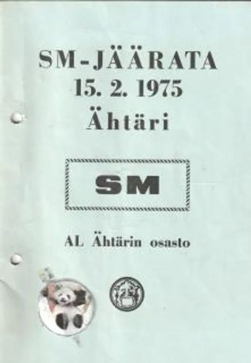 SM - Jäärata 15.2. 1975 - Ähtäri - AL Ähtärin osasto | Antikvariaatti Feliks | Osta Antikvaarista - Kirjakauppa verkossa