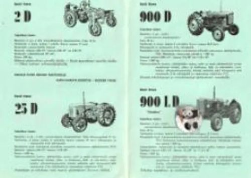 David Brown - 2 D, 25 D, 900 D, 900 LD, TCU vetovoiman säätölaite - Traktoriesite n. 1962 - OY Veho AB | Antikvariaatti Feliks | Osta Antikvaarista - Kirjakauppa verkossa