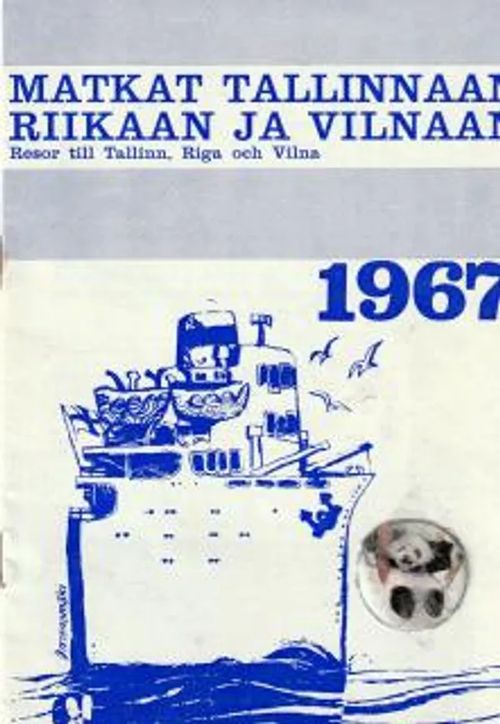 Matkat Tallinnaan, Riikaan ja Vilnaan - matkaesite vuodelta 1967 - Matkatoimisto Oy Area | Antikvariaatti Feliks | Osta Antikvaarista - Kirjakauppa verkossa