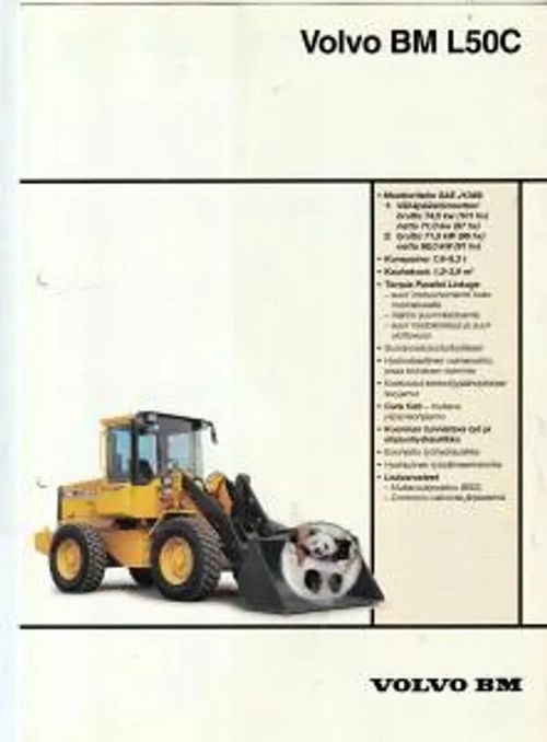 Volvo BM L50C kauhakuormaajan esite vuodelta 1995 - Volvo BM - Volvo Construction Equipment | Antikvariaatti Feliks | Osta Antikvaarista - Kirjakauppa verkossa