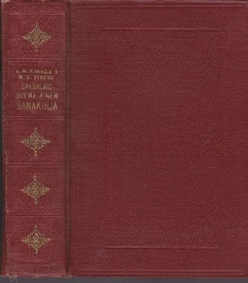 Saksalais - suomalainen sanakirja - Rankka A. Wilhelm - Streng Walter O  toim. | Kirja-Kissa Oy | Osta