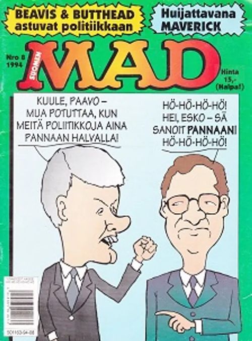 Suomen Mad 1994 N:o 8 | Kirja-Kissa Oy | Osta Antikvaarista - Kirjakauppa verkossa