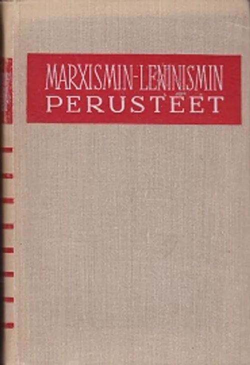 Marxismin-Leninismin perusteet | Kirja-Kissa Oy | Osta Antikvaarista - Kirjakauppa verkossa