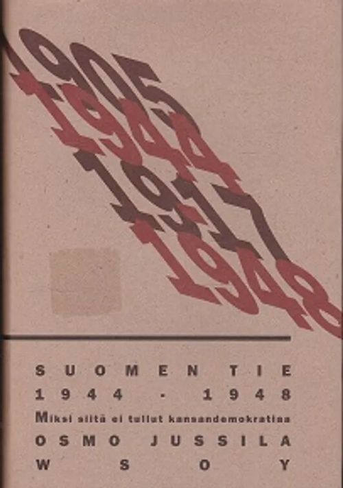 Suomen tie 1944 - 1948 - Miksi siitä ei tullut kansandemokratiaa - Jussila Osmo | Kirja-Kissa Oy | Osta Antikvaarista - Kirjakauppa verkossa