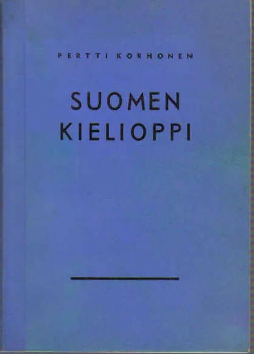 Suomen kielioppi - Korhonen Pertti | Antikvariaatti Punaparta | Osta  Antikvaarista - Kirjakauppa verkossa