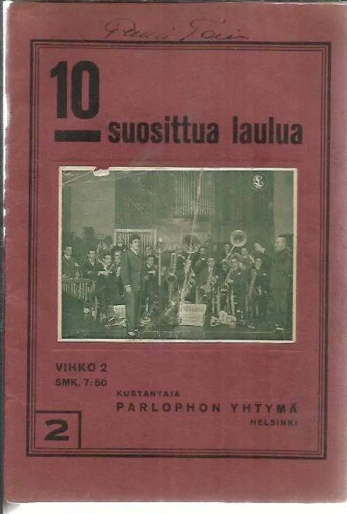 10 suosittua laulua 2 | Antikvariaatti Punaparta | Osta Antikvaarista - Kirjakauppa verkossa