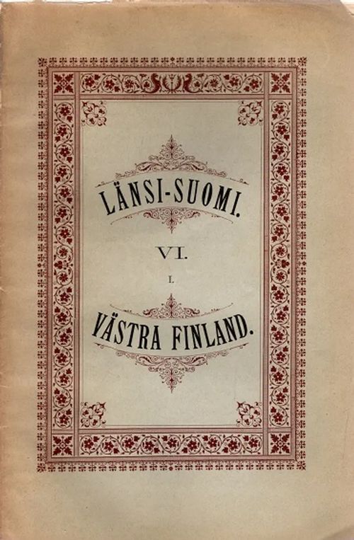 Länsi-Suomi - Västra Finland VI - Carpelan Tor | Antikvariaatti Taide ja kirja | Osta Antikvaarista - Kirjakauppa verkossa