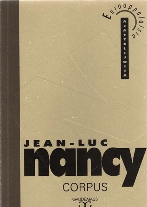 Corpus - Nancy Jean-Luc | Antikvariaatti Taide ja kirja | Osta Antikvaarista - Kirjakauppa verkossa