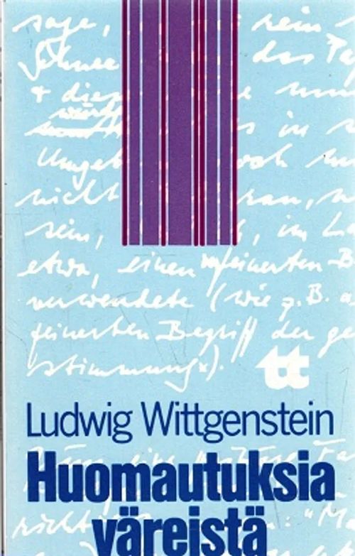Huomautuksia väreistä - Wittengstein Ludwig | Antikvariaatti Taide ja kirja | Osta Antikvaarista - Kirjakauppa verkossa