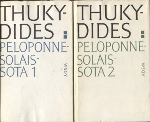 Peloponnesolaissota I-II - Thukydides | Antikvariaatti Taide ja kirja | Osta Antikvaarista - Kirjakauppa verkossa