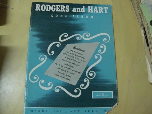 Rodgers And Hart Song Album | Divari & Antikvariaatti Kummisetä | Osta Antikvaarista - Kirjakauppa verkossa