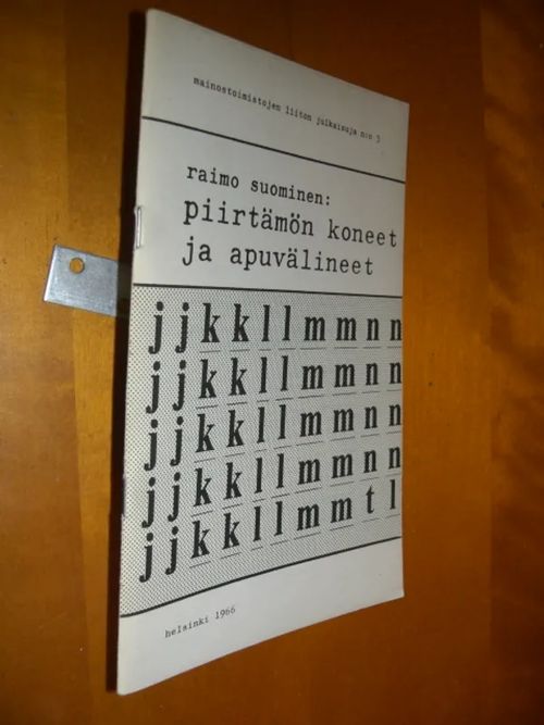 piirtämön koneet ja apuvälineet, Mainostoimistojen liiton julkaisuja n:o 3 | Divari & Antikvariaatti Kummisetä | Osta Antikvaarista - Kirjakauppa verkossa