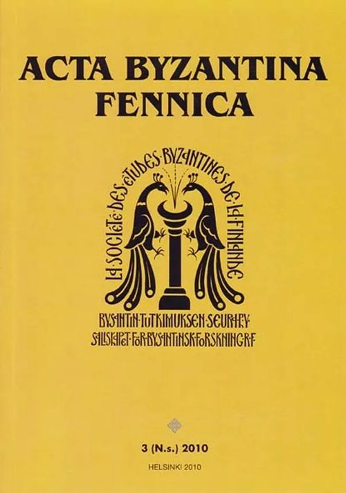 Acta Byzantina Fennica Vol 3 | Divari & Antikvariaatti Kummisetä | Osta Antikvaarista - Kirjakauppa verkossa