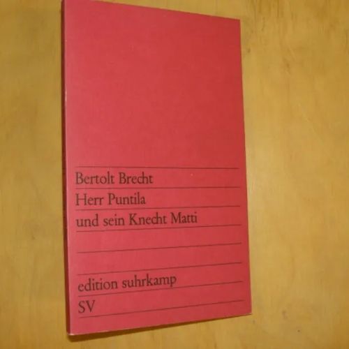 Herr Puntila und sein Knecht Matti - Brecht Bertolt | Divari & Antikvariaatti Kummisetä | Osta Antikvaarista - Kirjakauppa verkossa