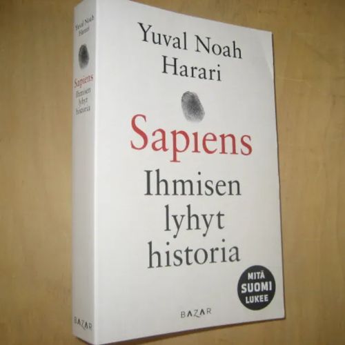 Sapiens - Ihmisen lyhyt historia - Harari Yuval Noah | Divari & Antikvariaatti Kummisetä | Antikvaari - kirjakauppa verkossa
