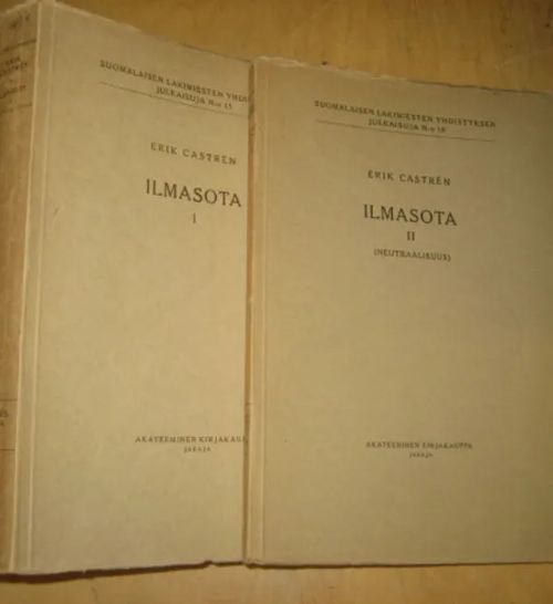 Ilmasota I-II - Kansainvälisoikeudellinen tutkimus - Castren Erik | Divari & Antikvariaatti Kummisetä | Osta Antikvaarista - Kirjakauppa verkossa