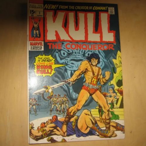 Kull the Conqueror #1 - 1971 - Lee Stan, Thomas Roy, Andru Ross, Wood Wally, Rosen Sam | Divari & Antikvariaatti Kummisetä | Osta Antikvaarista - Kirjakauppa verkossa