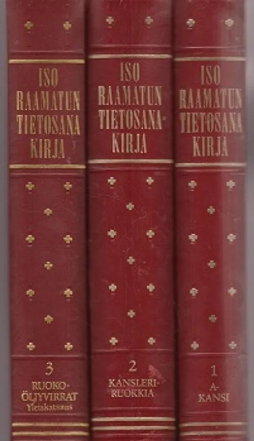 Iso raamatun tietosanakirja 1-3 | Antikvaarinen kirjakauppa T. Joutsen | Osta Antikvaarista - Kirjakauppa verkossa