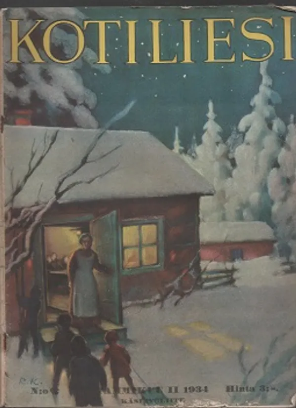 Kotiliesi N:o 2 Tammikuu II 1934 Kansikuv. R.Koivu | Antikvaarinen kirjakauppa T. Joutsen | Osta Antikvaarista - Kirjakauppa verkossa