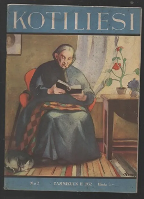 Kotiliesi N:o Tammikuu II 1932 Kansikuva Wendelin | Antikvaarinen kirjakauppa T. Joutsen | Osta Antikvaarista - Kirjakauppa verkossa