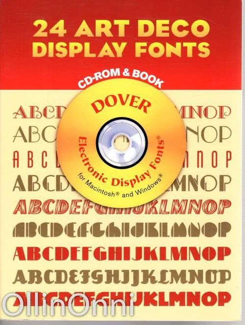 24 Art Deco Display Fonts - CD-Rom & Book | OllinOnni Oy | Osta Antikvaarista - Kirjakauppa verkossa