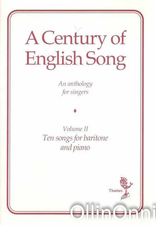 A Century of English Song - An anthology for singers | OllinOnni Oy | Osta Antikvaarista - Kirjakauppa verkossa