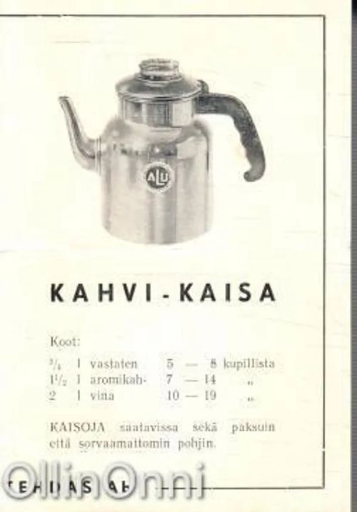 Kahvi-Kaisa | OllinOnni Oy | Osta Antikvaarista - Kirjakauppa verkossa