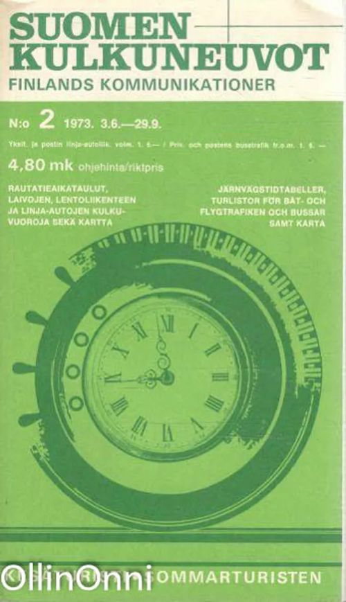 Suomen kulkuneuvot N-o 2/1973 - Finlands kommunikationer - Heikki Mäki | OllinOnni Oy | Osta Antikvaarista - Kirjakauppa verkossa