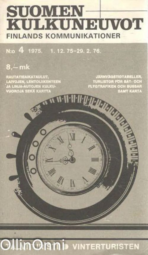 Suomen kulkuneuvot N-o 4/1975 - Finlands kommunikationer - Heikki Mäki | OllinOnni Oy | Osta Antikvaarista - Kirjakauppa verkossa