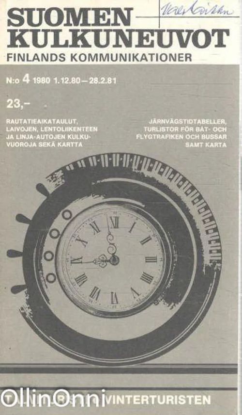 Suomen kulkuneuvot N-o 4/1980 - Finlands kommunikationer - Erkki Nieminen | OllinOnni Oy | Osta Antikvaarista - Kirjakauppa verkossa