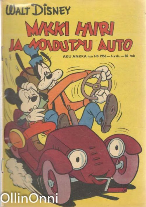 Aku Ankka 6B/1956 Mikki Hiiri ja noiduttu auto - Walt Disney | OllinOnni Oy | Osta Antikvaarista - Kirjakauppa verkossa