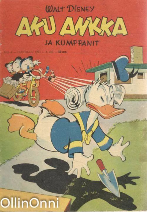 Aku Ankka ja kumppanit N-o 4 - Huhtikuu 1953 - Disney Walt | OllinOnni Oy | Osta Antikvaarista - Kirjakauppa verkossa