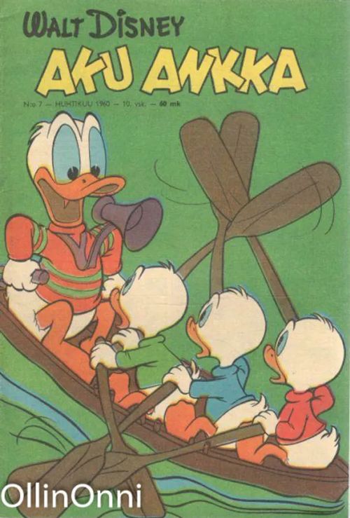 Aku Ankka N-o 7/1960 - Disney Walt | OllinOnni Oy | Osta Antikvaarista - Kirjakauppa verkossa