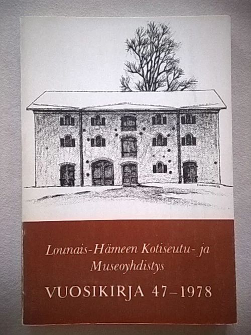 Lounais-Hämeen kotiseutu- ja museoyhdistys vuosikirja 57 - 1988 | Helsingin Antikvariaatti | Osta Antikvaarista - Kirjakauppa verkossa