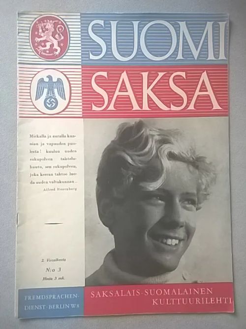 Suomi-saksa 1942/3 : Saksalais-suomalainen kulttuurilehti | Helsingin Antikvariaatti | Osta Antikvaarista - Kirjakauppa verkossa