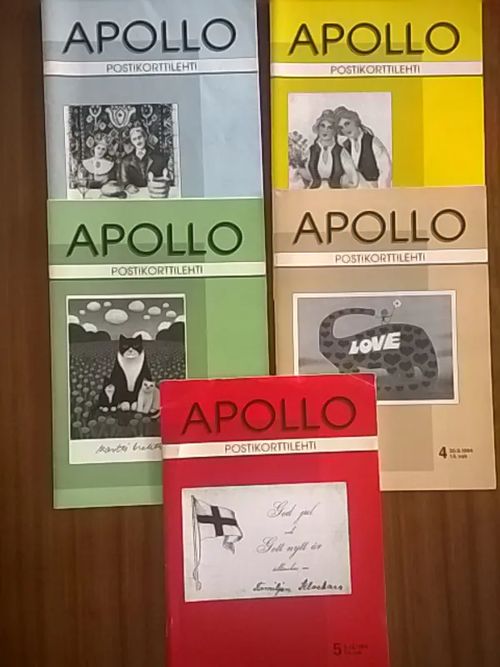 Apollo postikorttilehti 1994/1-5, koko vuosikerta | Helsingin Antikvariaatti | Osta Antikvaarista - Kirjakauppa verkossa