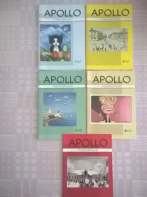 Apollo postikorttilehti 1998/1-5, koko vuosikerta | Helsingin Antikvariaatti | Osta Antikvaarista - Kirjakauppa verkossa