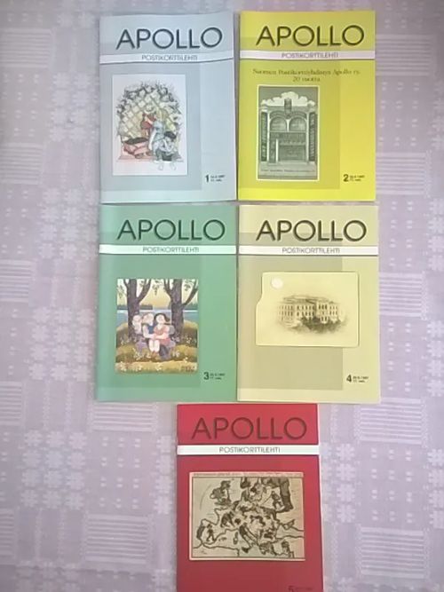 Apollo postikorttilehti 1997/1-5, koko vuosikerta | Helsingin Antikvariaatti | Osta Antikvaarista - Kirjakauppa verkossa