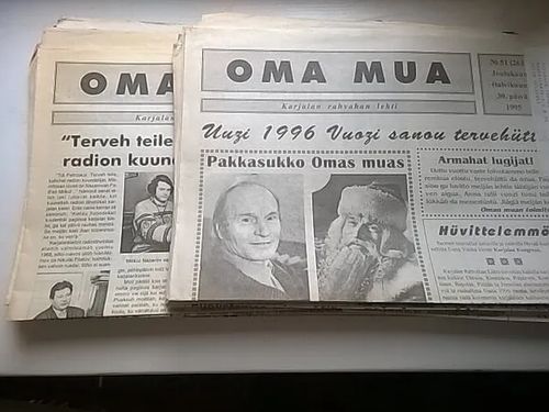 Oma mua - Karjalan rahvahan lehti v. 1995-97 numeroita 72 kpl | Helsingin Antikvariaatti | Osta Antikvaarista - Kirjakauppa verkossa