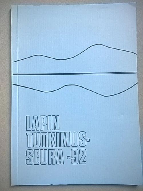 Lapin tutkimusseura vuosikirja XXXIII 1992 | Helsingin Antikvariaatti | Osta Antikvaarista - Kirjakauppa verkossa