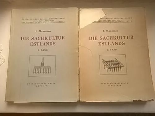 Die Sachkultur Estlands. Osa 1: Jagd, Fischerei und Krebsfang + Osa 2: Ackerbau, Haustierzucht, Bienezucht, Gebäude - Manninen Ilmari | Helsingin Antikvariaatti | Osta Antikvaarista - Kirjakauppa verkossa