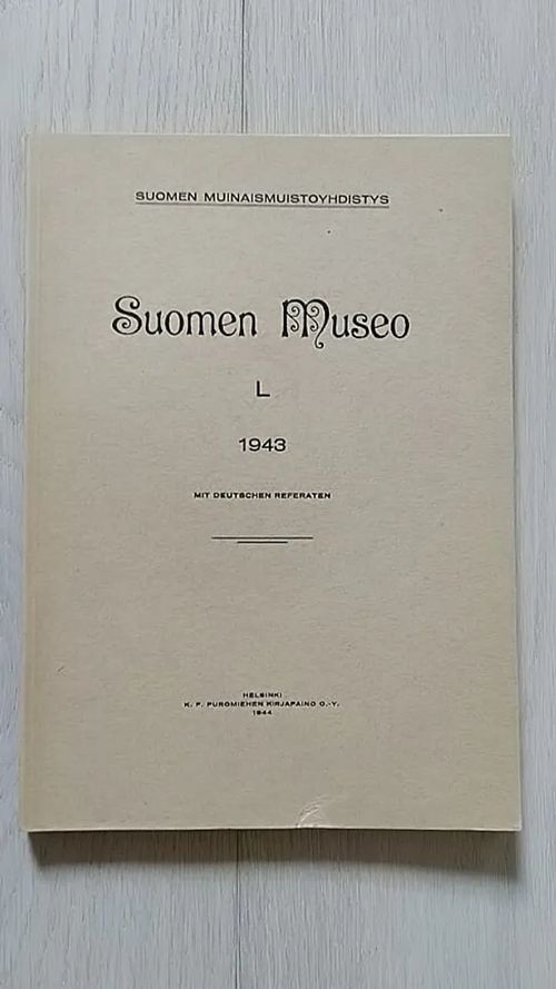 Suomen museo L 1943 [ T. I. Itkonen: Lapin verotus ja kauppa ennenvanhaan ] | Helsingin Antikvariaatti | Osta Antikvaarista - Kirjakauppa verkossa