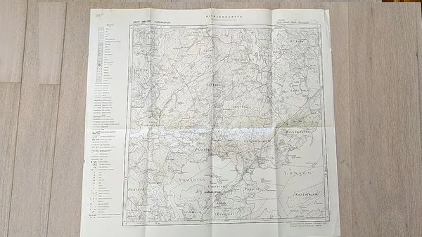 Pitäjänkartta Karjalohja 1:20000 Lehti 668/248 [ Täydennysmittaus v. 1938, piirretty 1940-41 ] | Helsingin Antikvariaatti | Osta Antikvaarista - Kirjakauppa verkossa